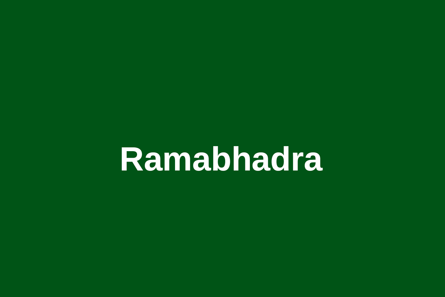 Ramabhadra