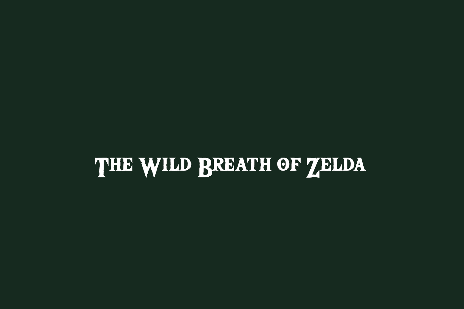 The Wild Breath of Zelda