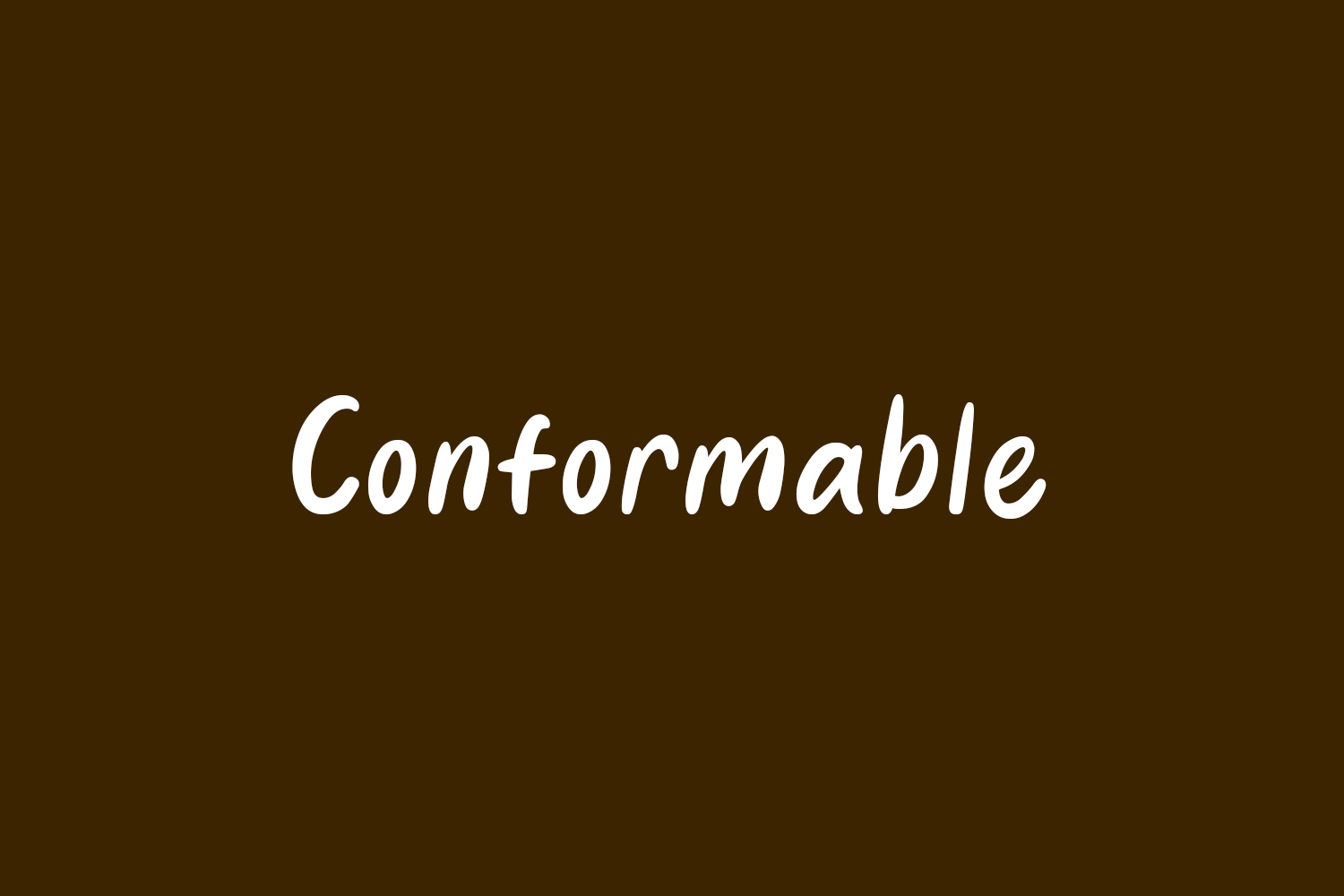 Conformable