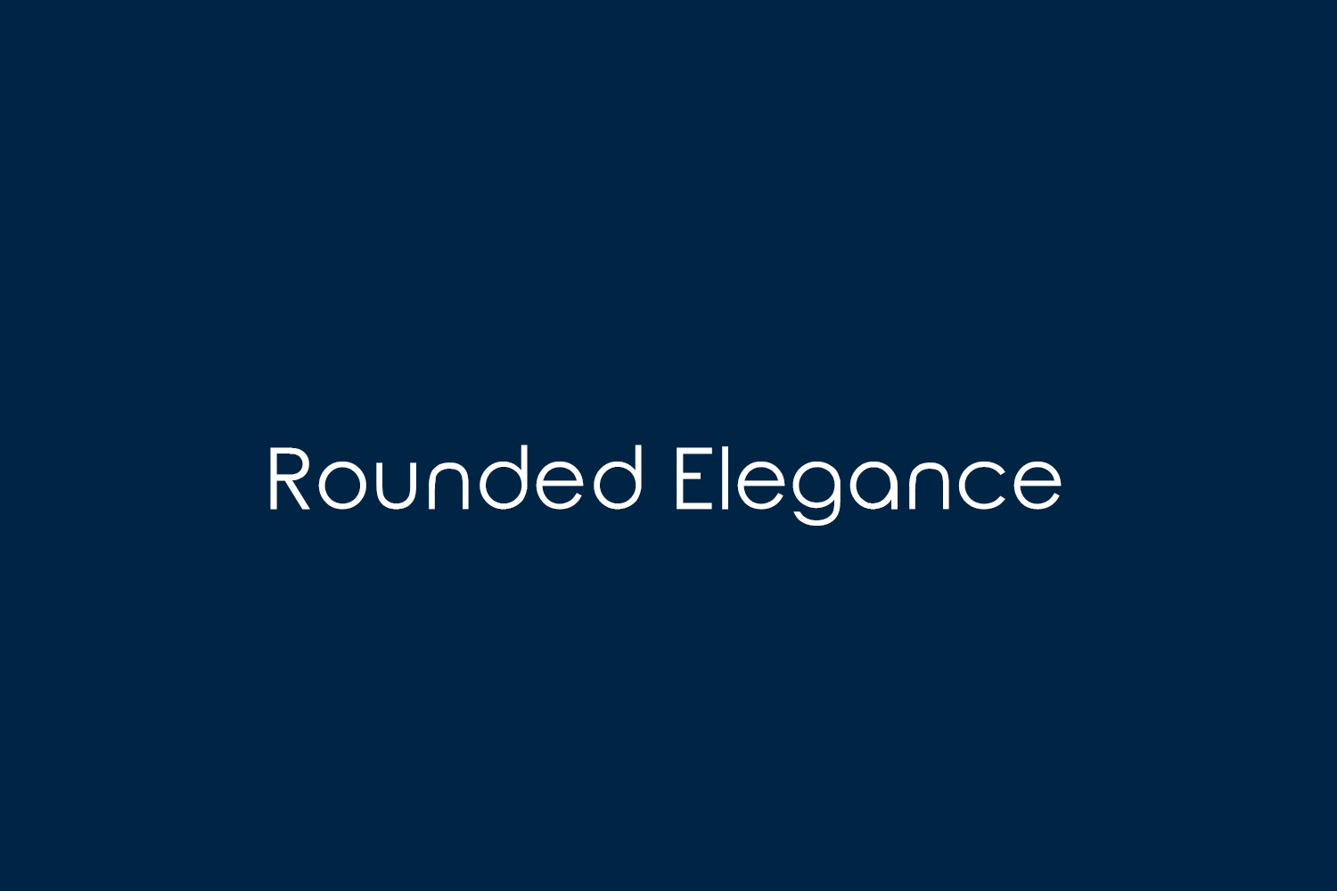 Rounded Elegance | Fonts Shmonts