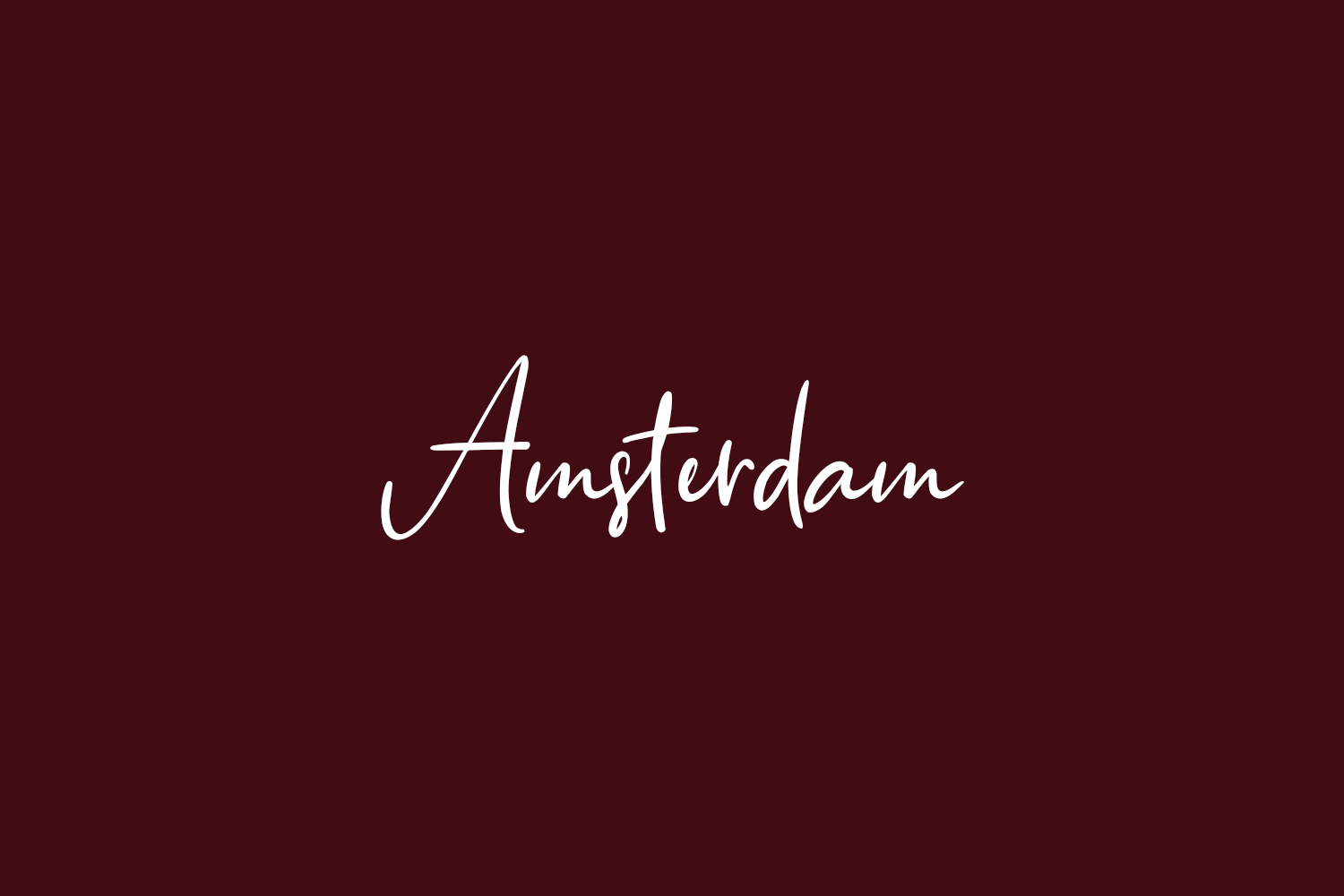 Amsterdam Free Font