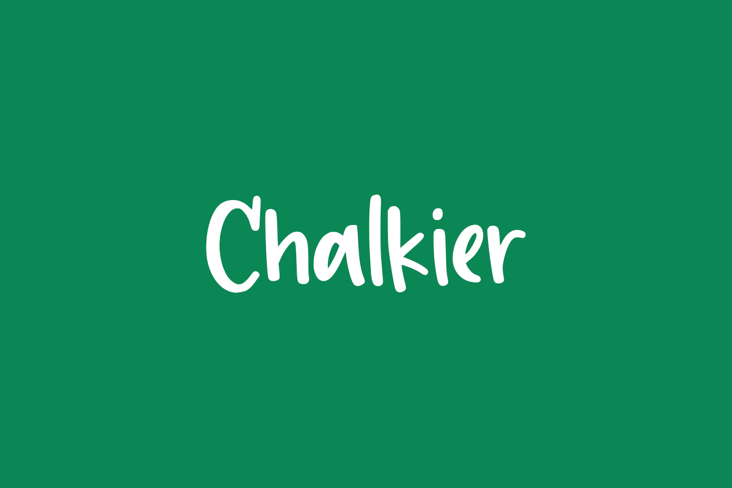 Chalkier Free Font