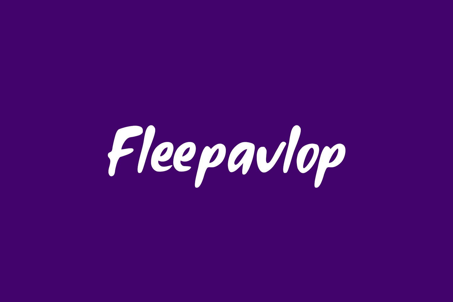 Fleepavlop Free Font