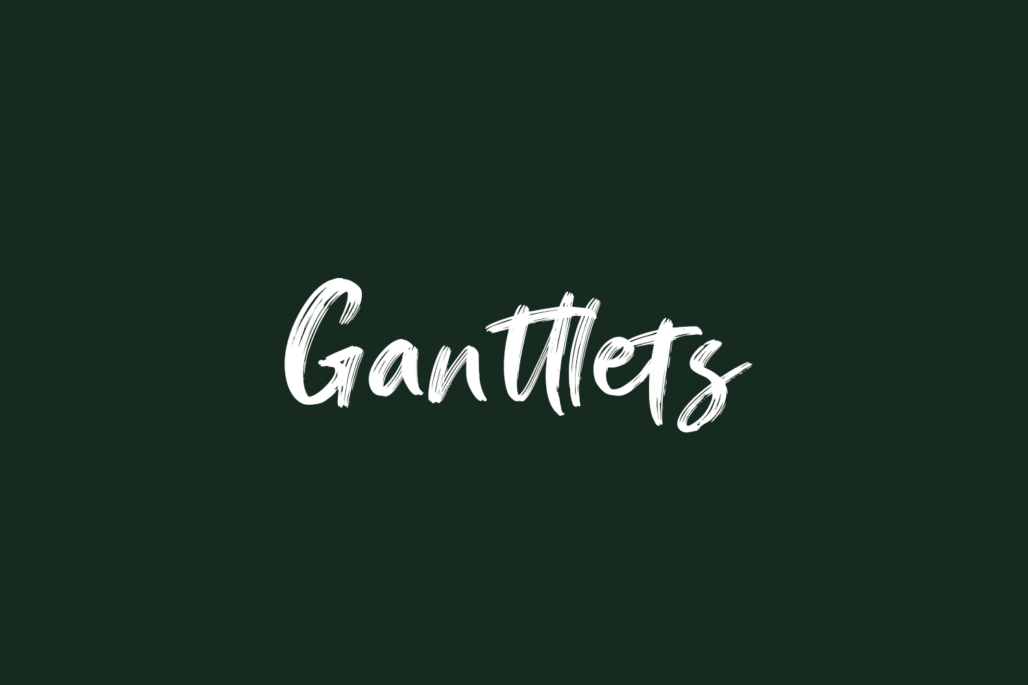 Ganttlets Free Font