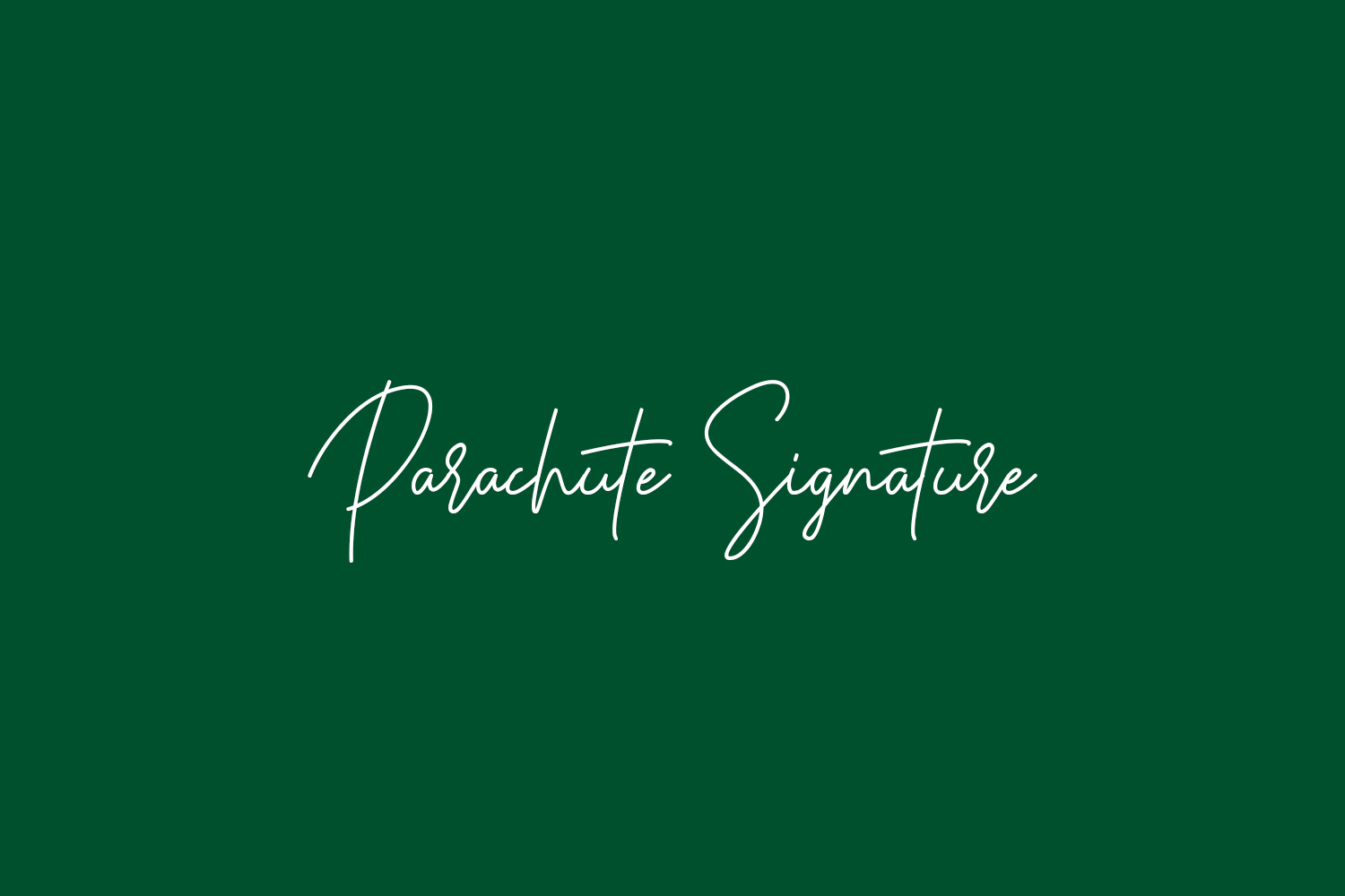 Parachute Signature