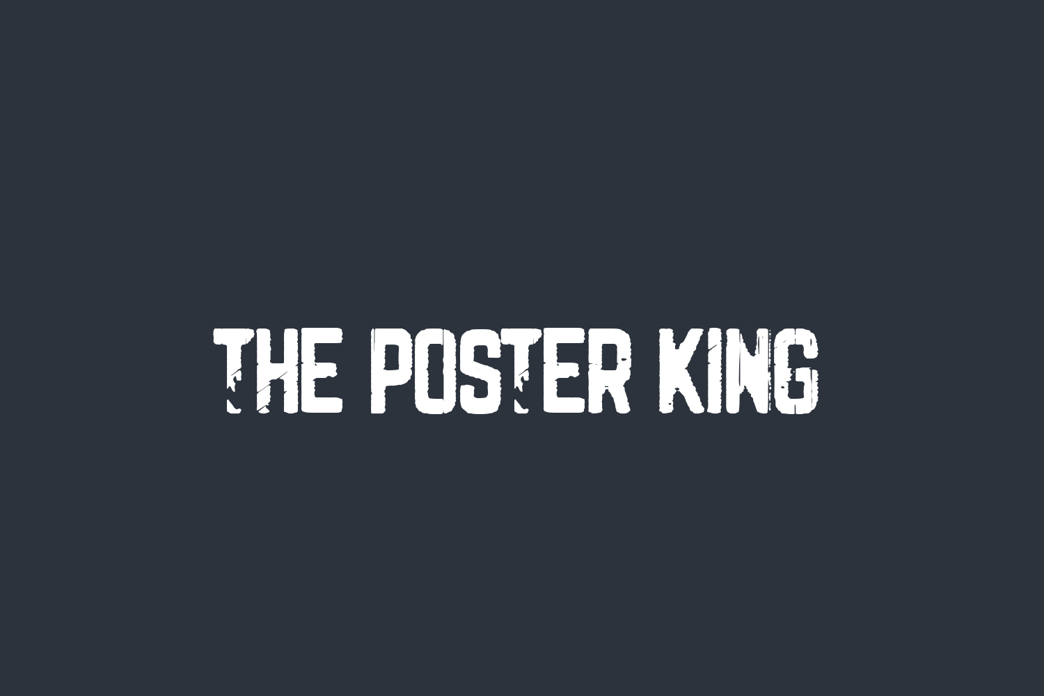 The Poster King Free Font