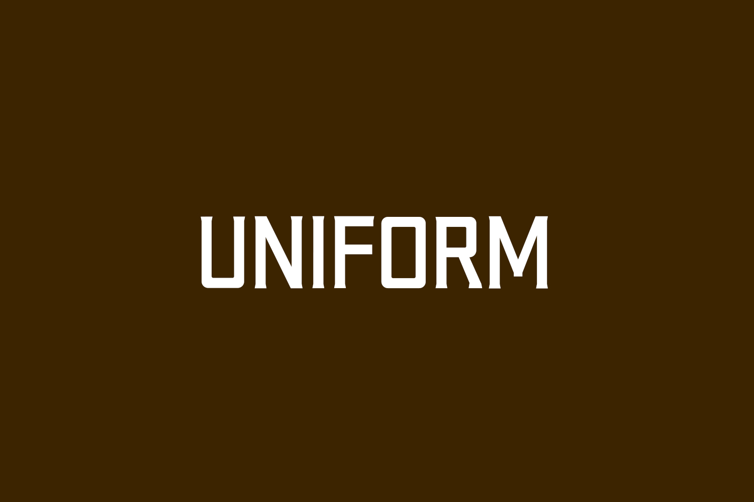 Uniform Fonts Shmonts