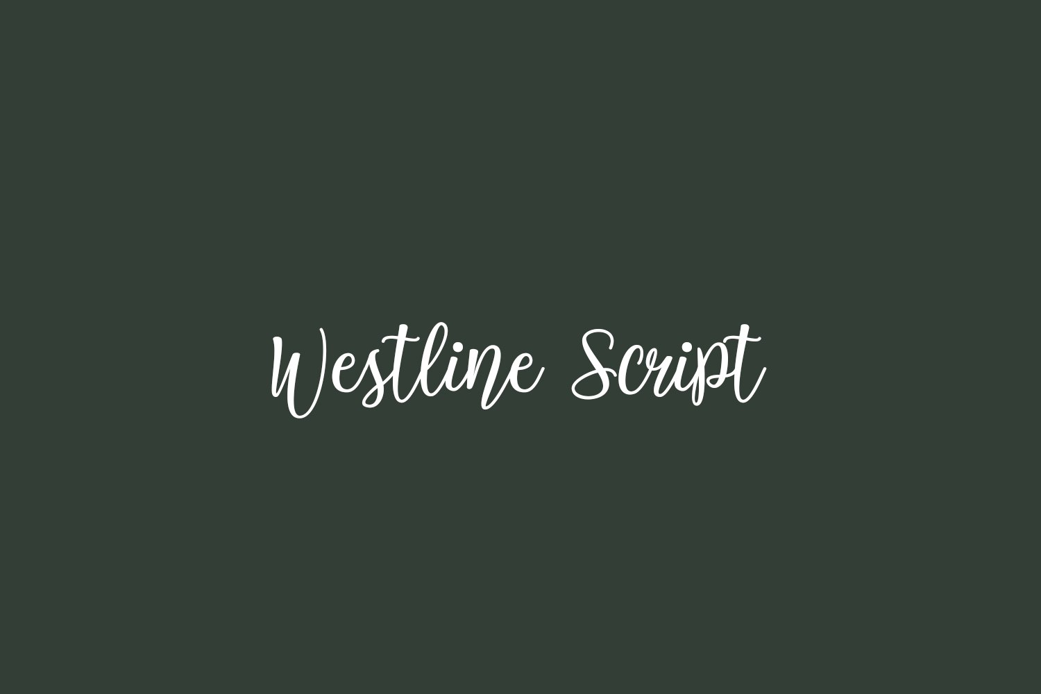 Westline Script Free Font