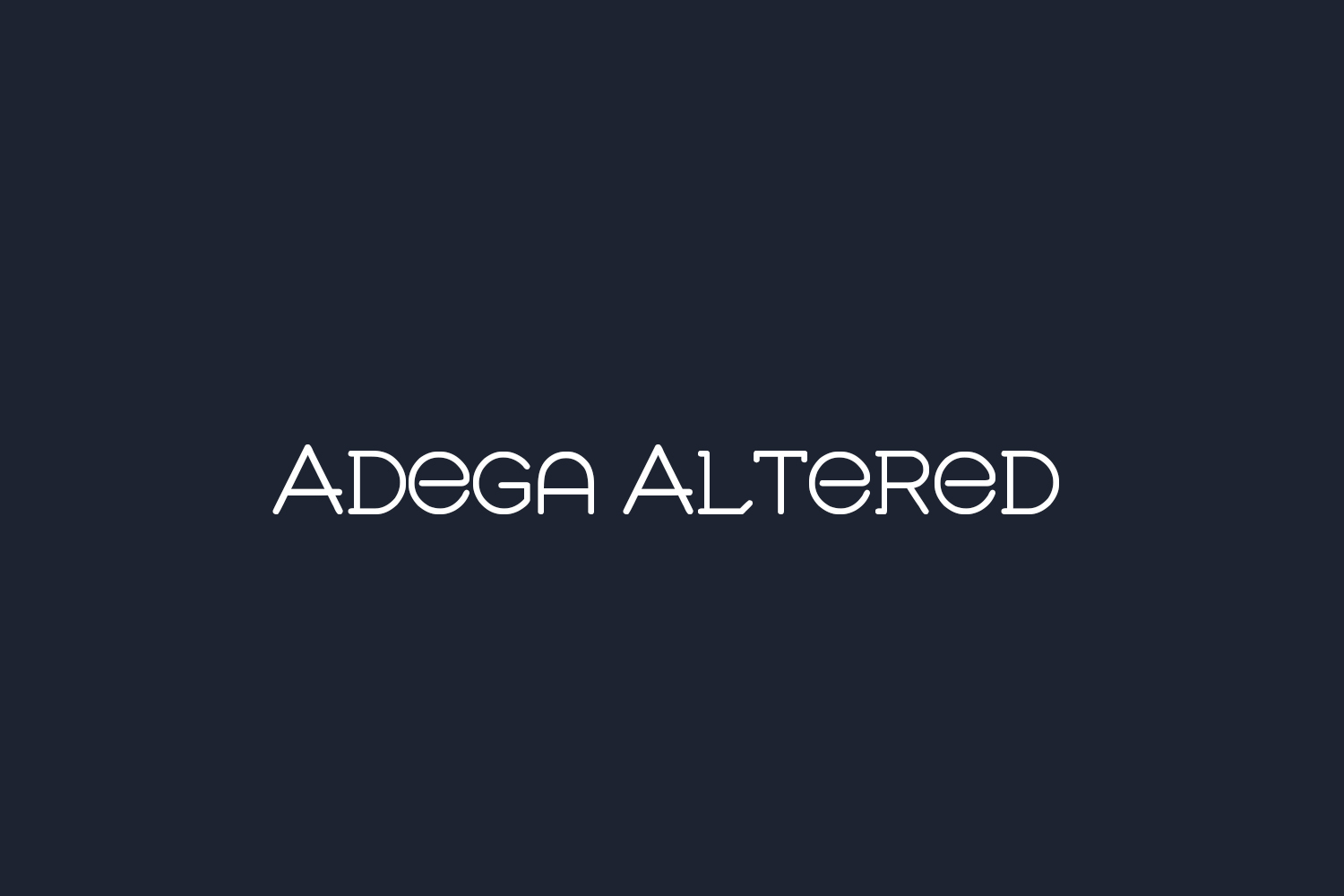 Adega Altered Free Font