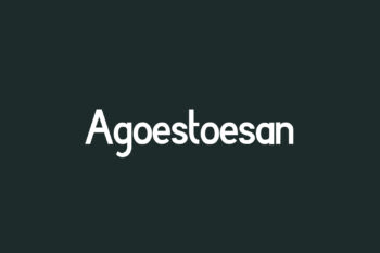 Agoestoesan Free Font