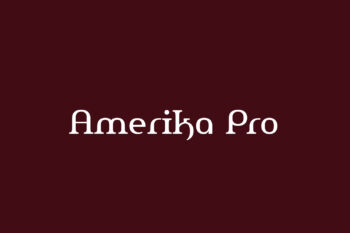 Amerika Pro Free Font