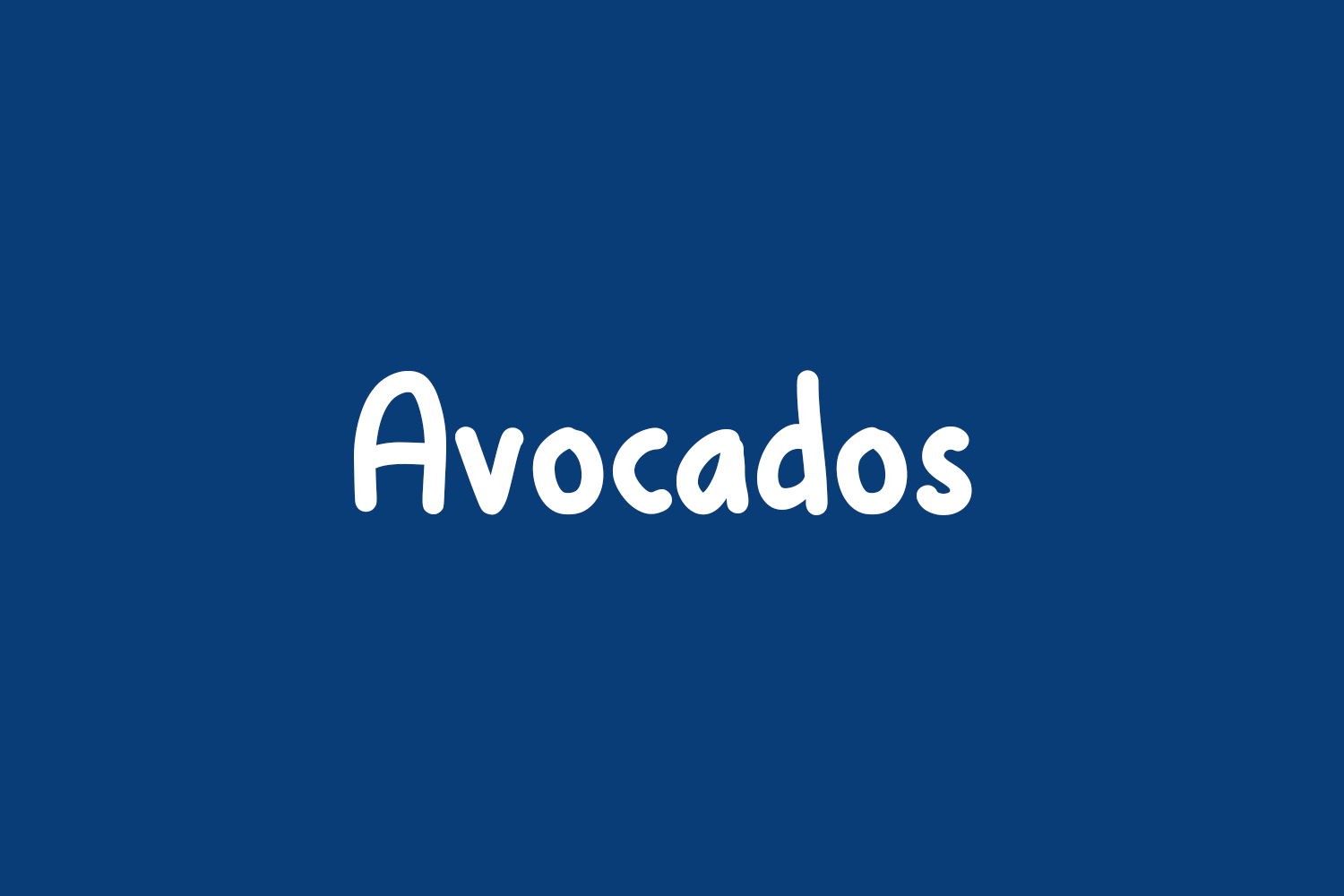 Avocados Free Font