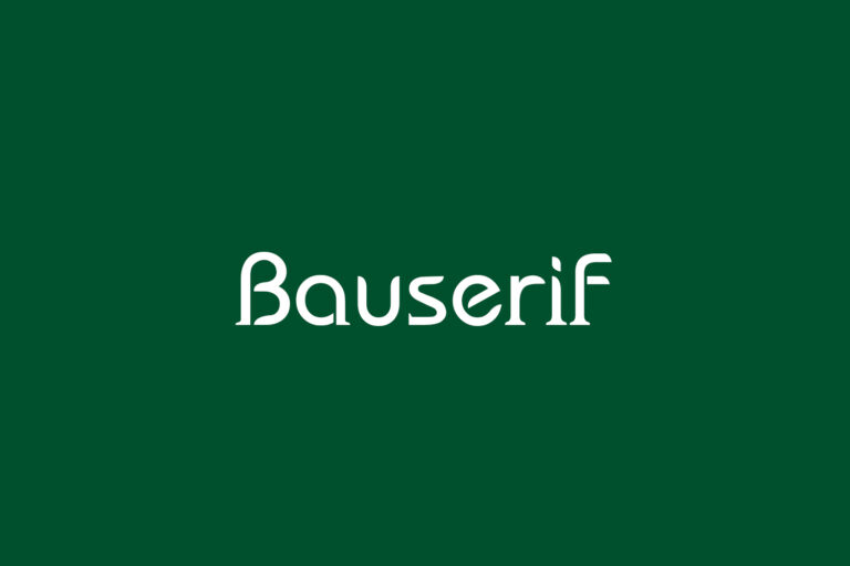 Bauserif | Fonts Shmonts