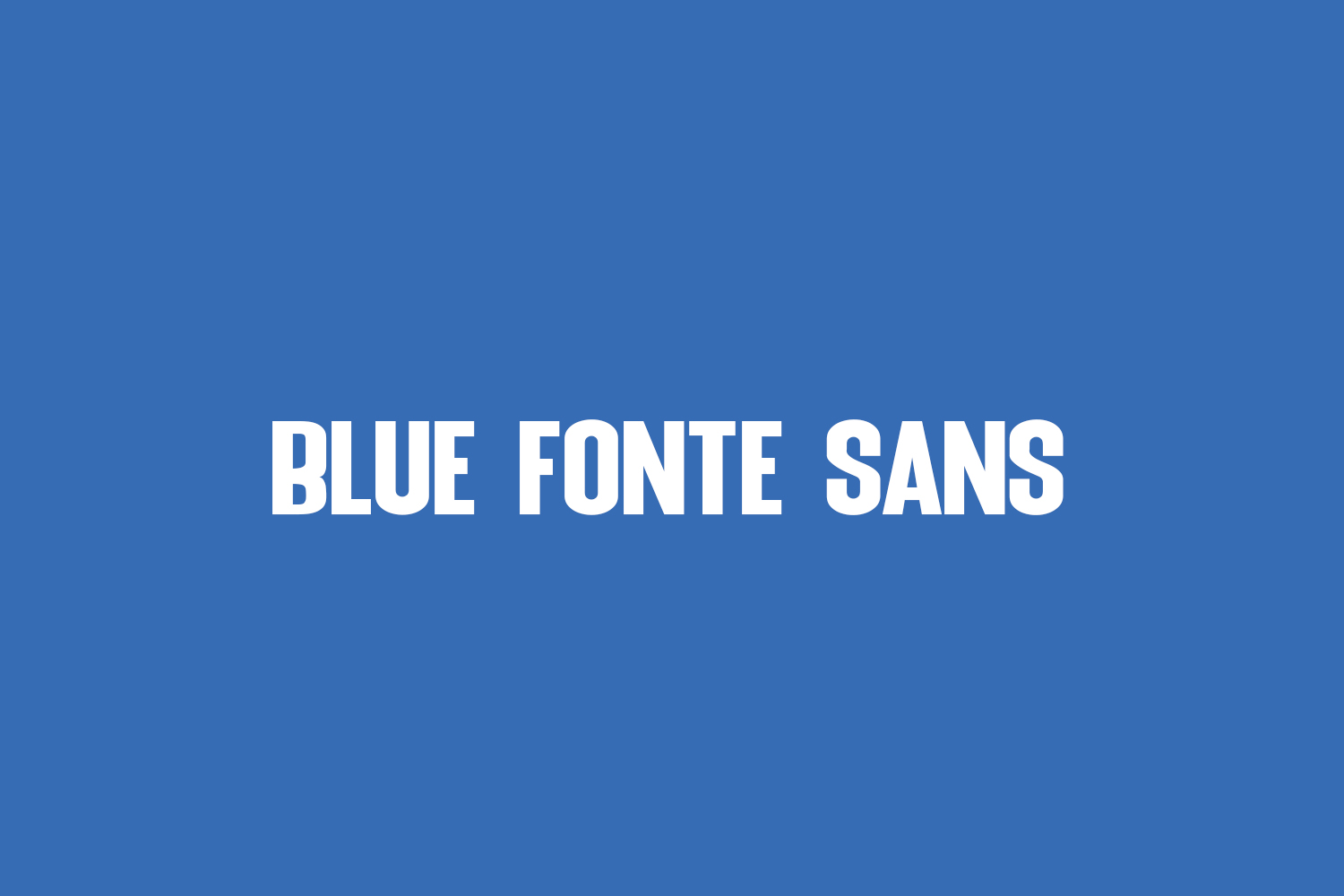 Blue Fonte Sans Free Font