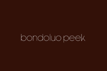 Bondoluo Peek Free Font