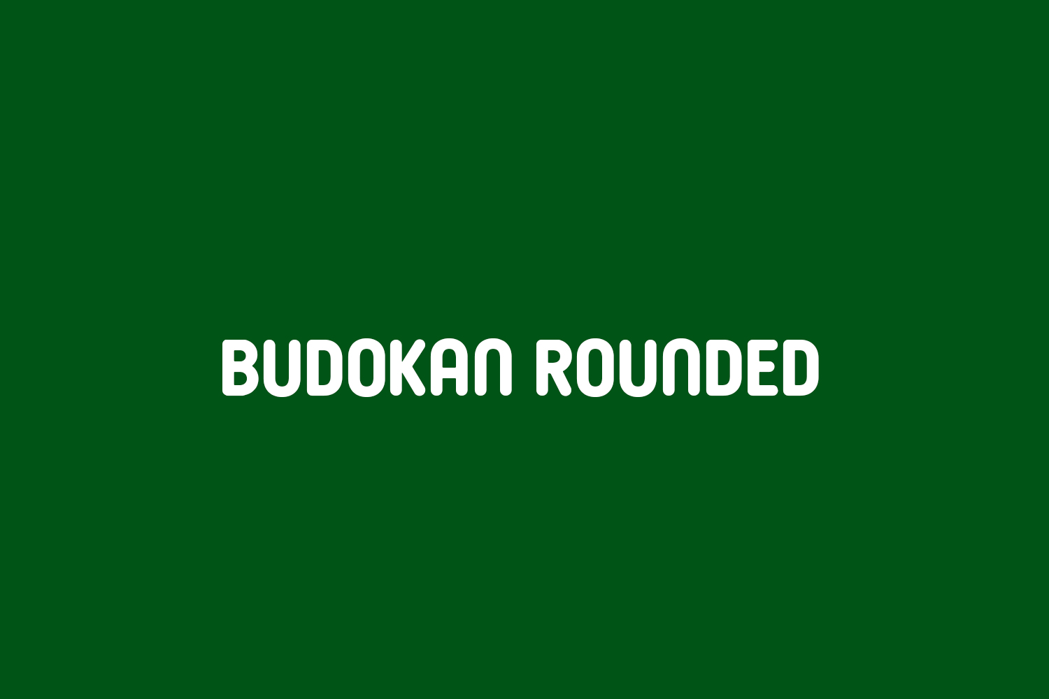 Budokan Rounded Free Font