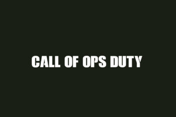 Call of Ops Duty Free Font