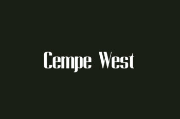 Cempe West Free Font