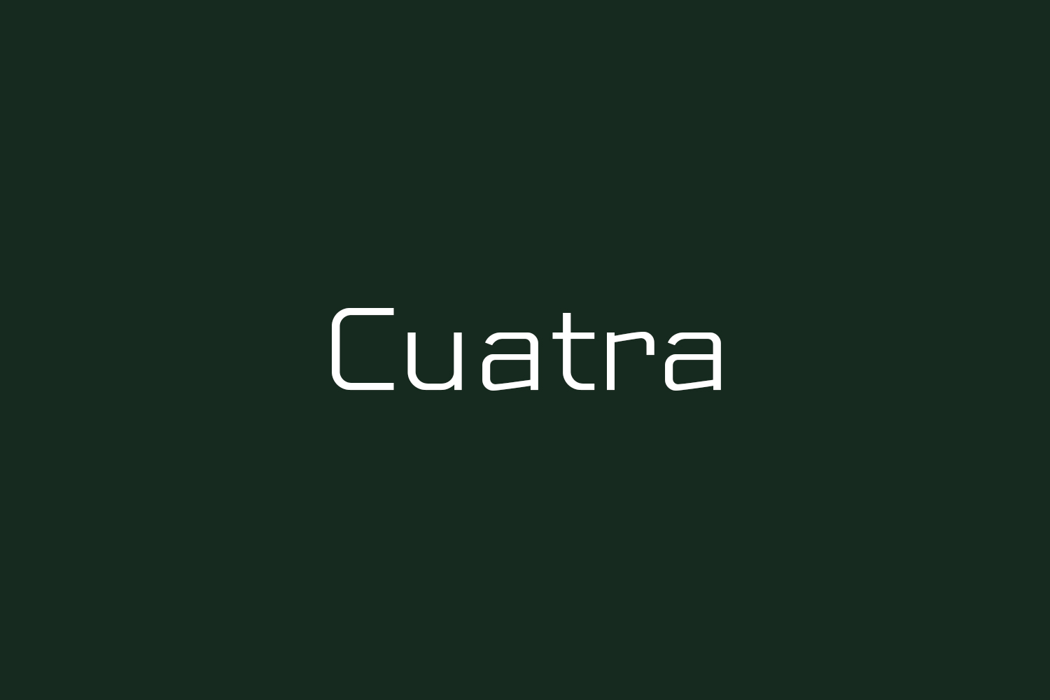 Cuatra Free Font
