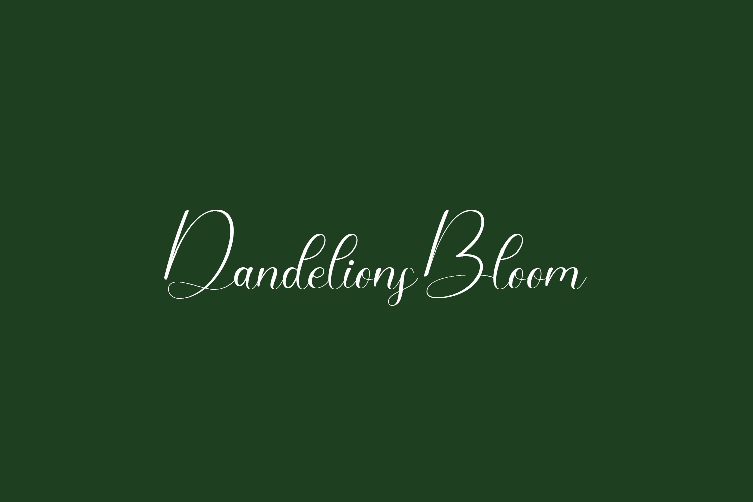Dandelions Bloom Free Font