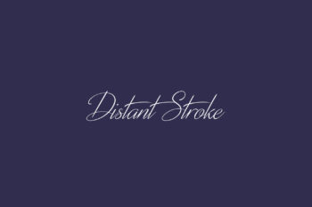 Distant Stroke Free Font