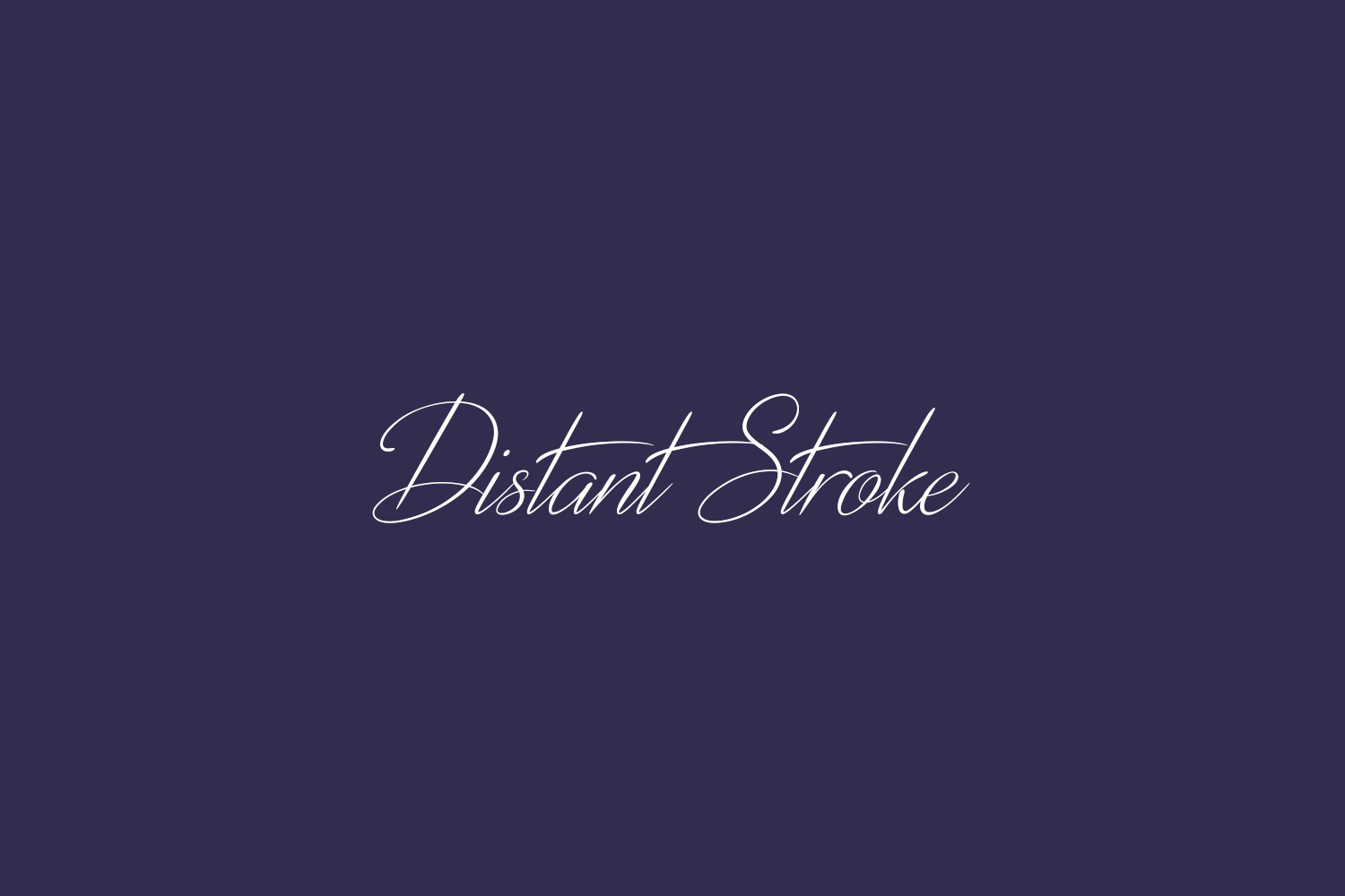 Distant Stroke Free Font