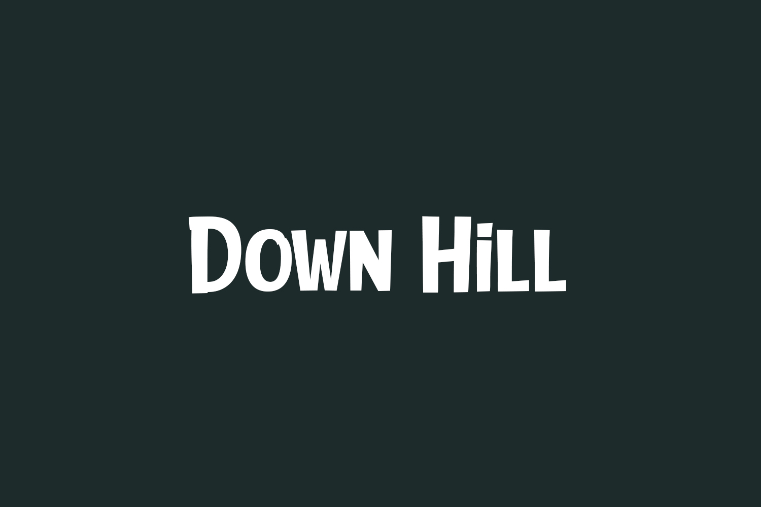 Down Hill Free Font