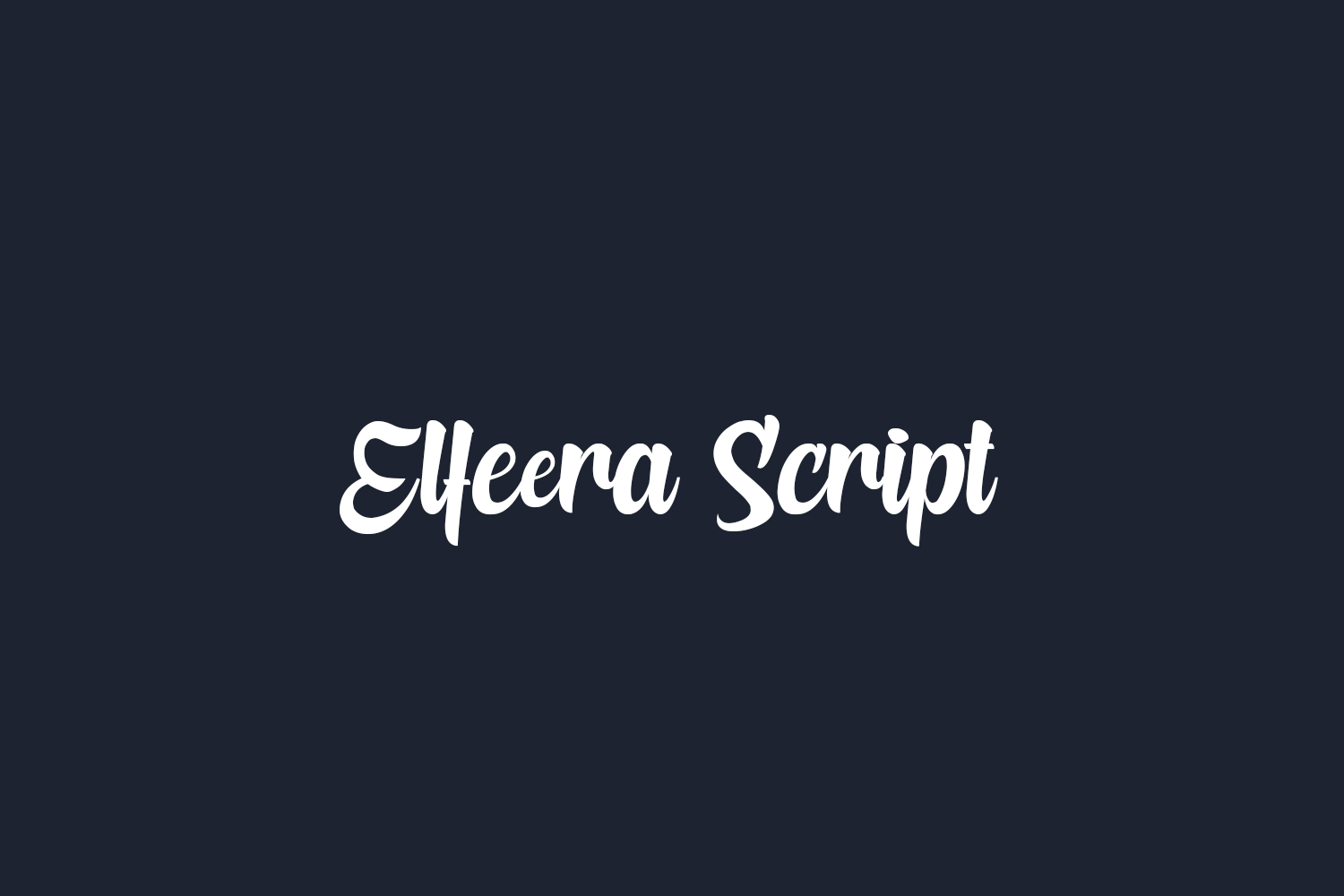 Elfeera Script Free Font