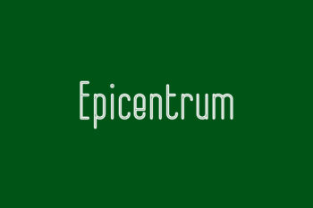 Epicentrum Free Font