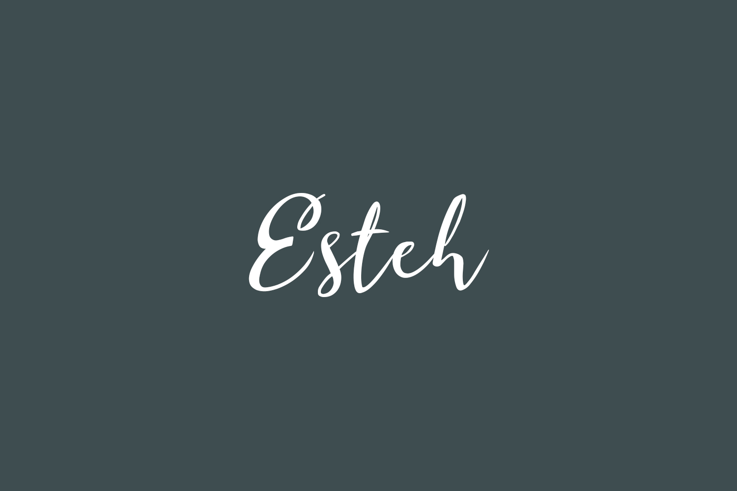 Esteh free Font