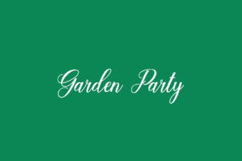 Garden Party Free Font