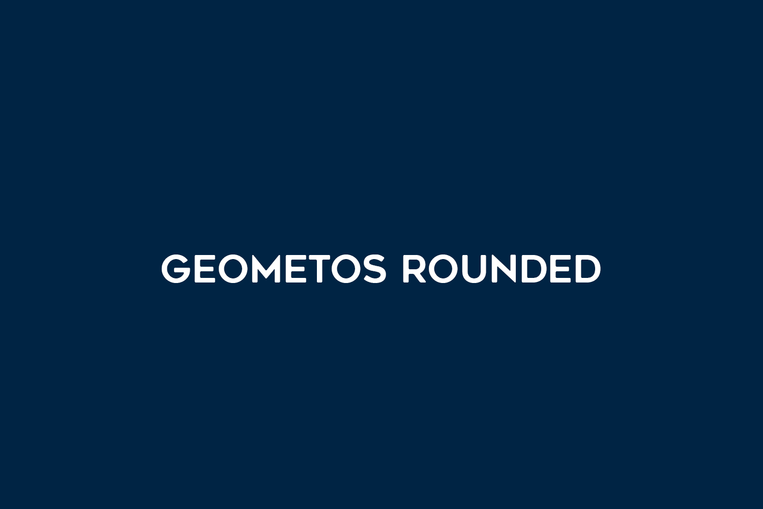 Geometos Rounded Free Font
