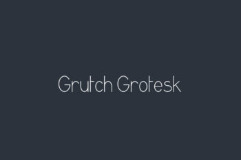 Grutch Grotesk Free Font