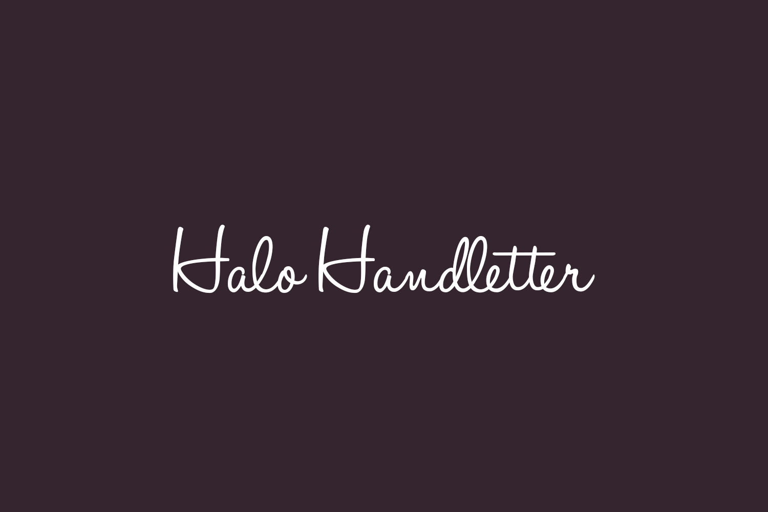 Halo Handletter Free Font