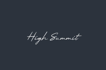 High Summit Free Font