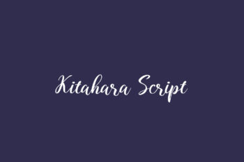 Kitahara Script Free Font