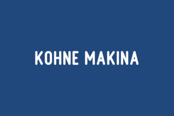 Kohne Makina Free Font