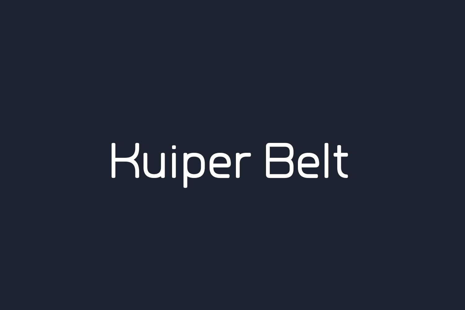 Kuiper Belt Free Font