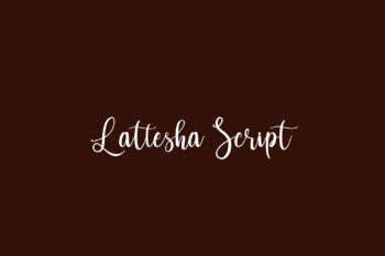 Lattesha Script Free Font