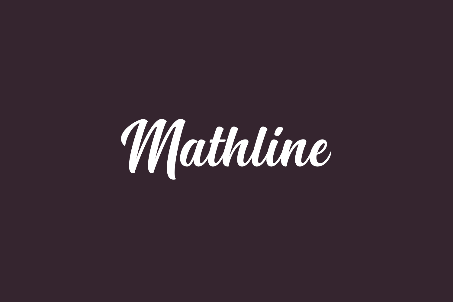 Mathline Free Font