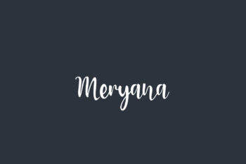 Meryana Free Font