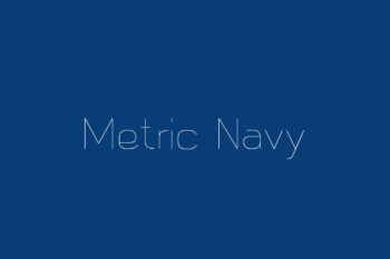 Metric Navy Free Font