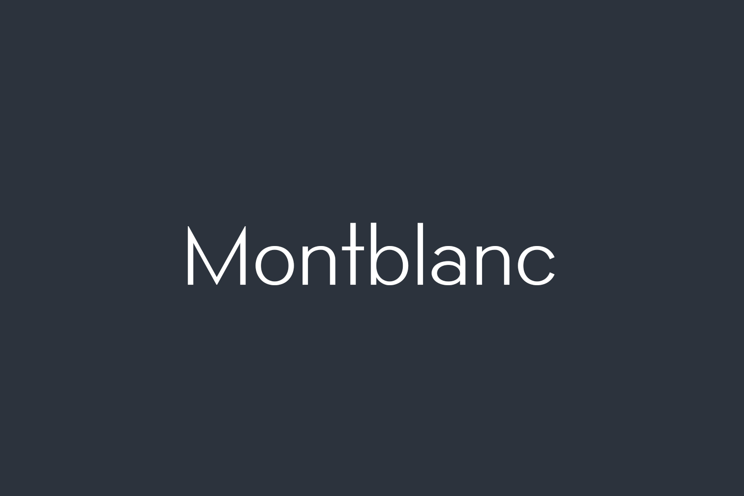 Montblanc Free Font