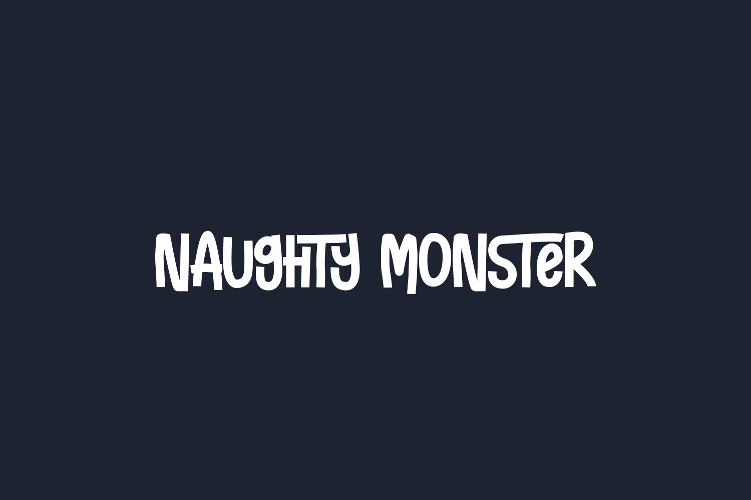 Naughty Monster Free Font