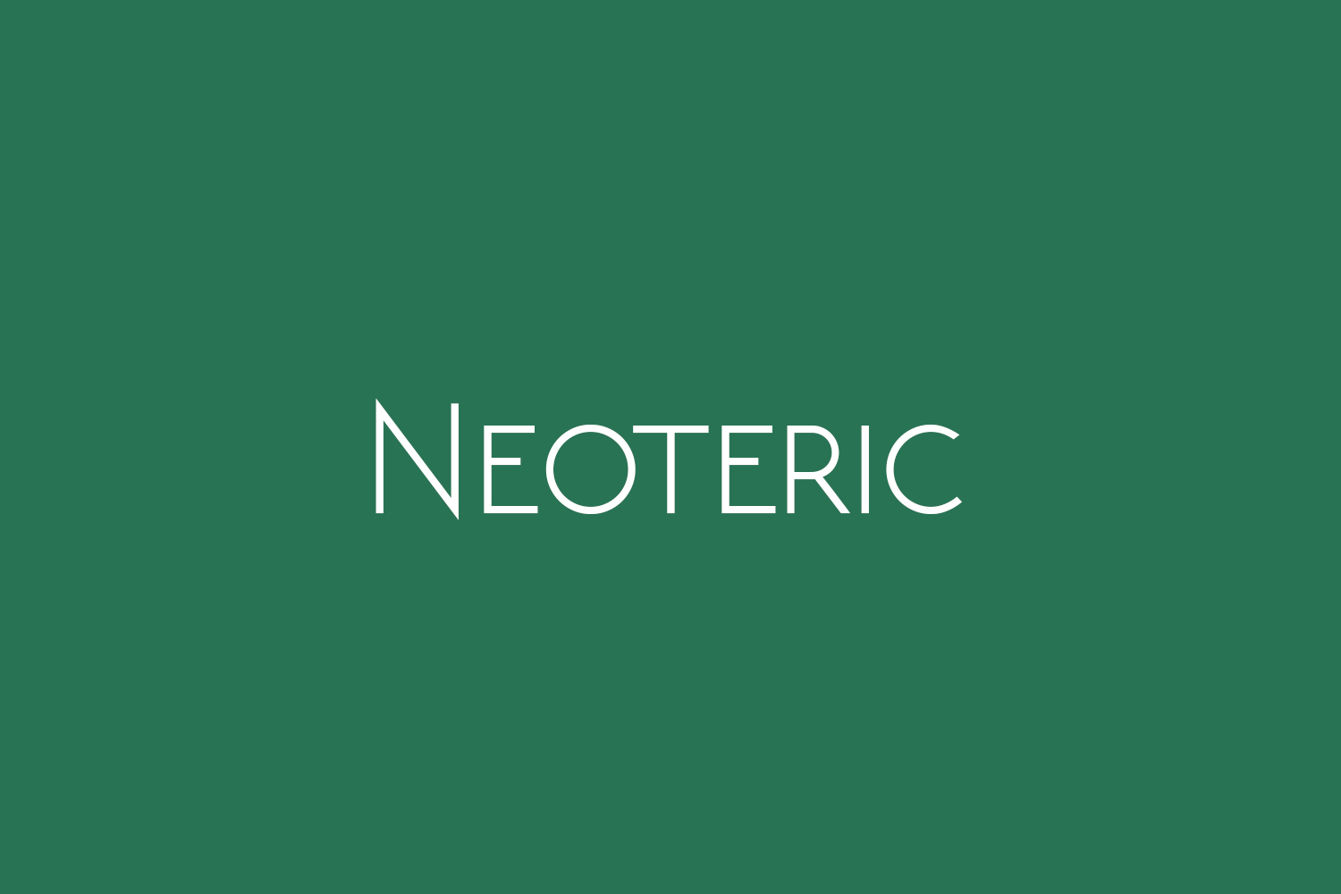 Neoteric Free Font