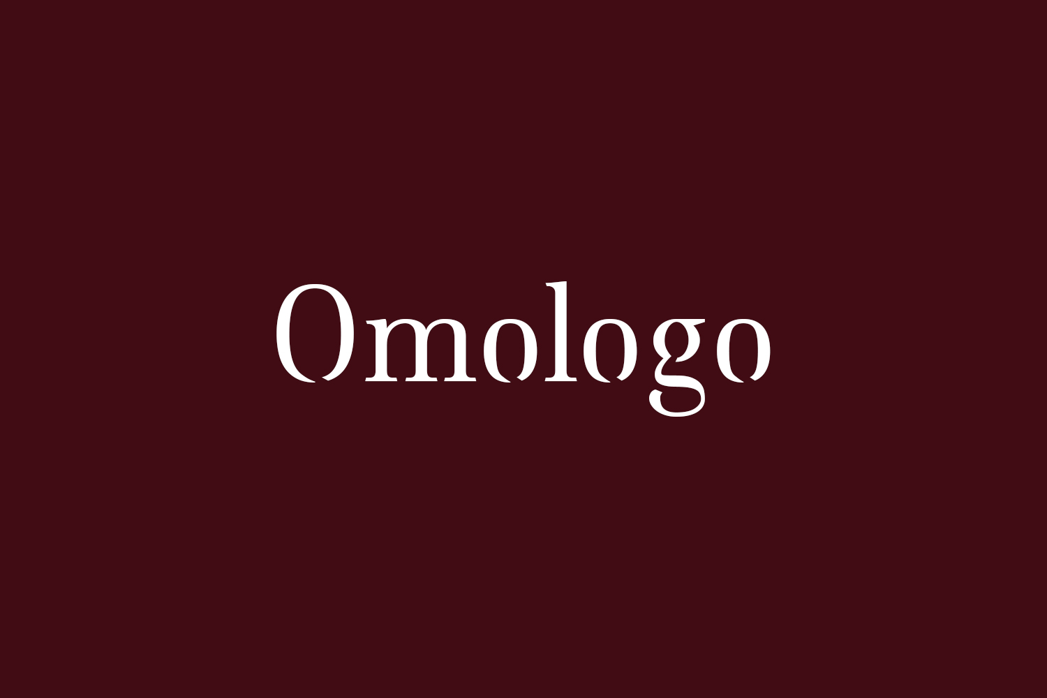 Omologo Free Font