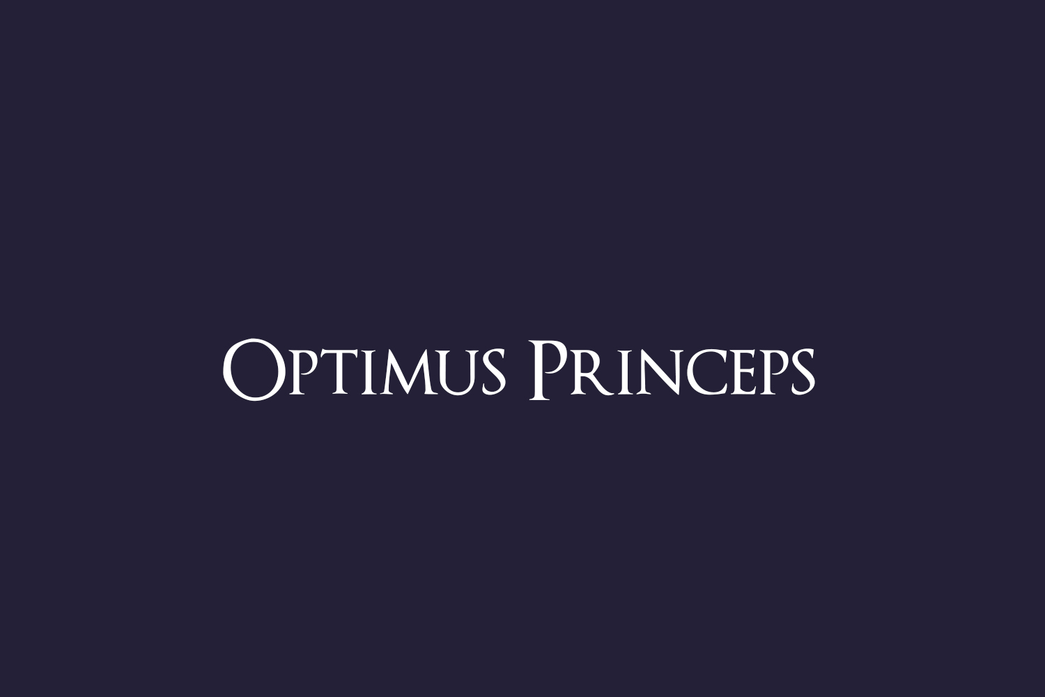 Optimus Princeps Free Font