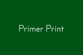 Primer Print Free Font