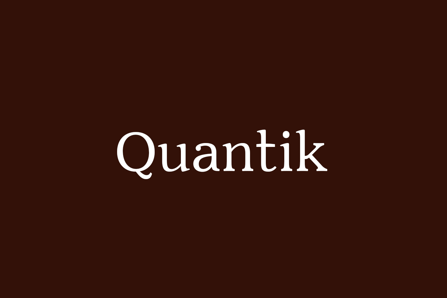 Quantik Free Font