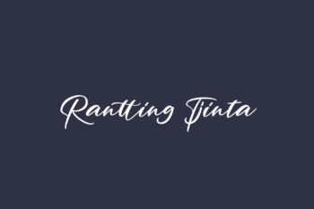 Rantting Tjinta Free Font